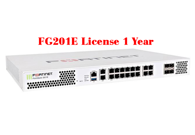 Fortinet FortiGate FG-201E-BDL-950-12 Bundle Security Appliance 18 x GE RJ45, 4 x GE SFP Slots Max 200 User